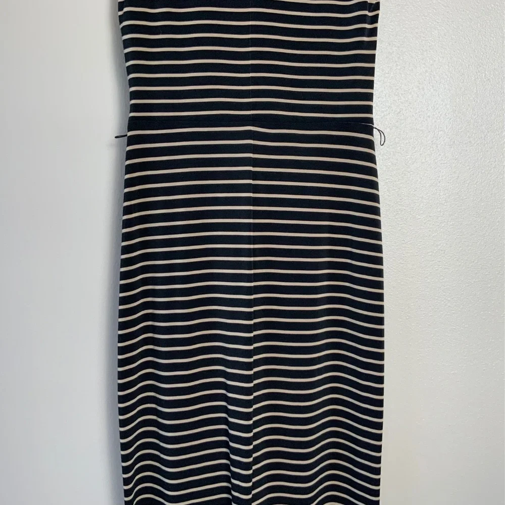 Lauren Ralph Lauren Striped Sleeveless Draped Maxi Dress - Picture 15 of 16